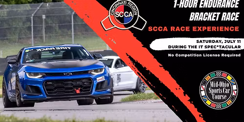 Cincinnati Region SCCA \u2013 1-Hour Endurance Bracket Race (CRE)