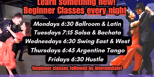 Beginner Ballroom and Latin Dance Group Class