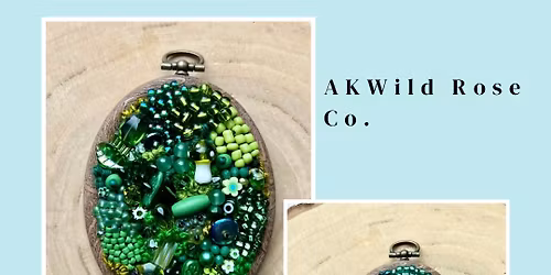  Beginner Friendly Beaded Moss Collage Embroidery Workshop @ Ravens Ring Brewing Co. 12\/07