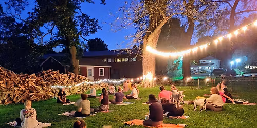 Full Hunter's Moon Goat Yoga