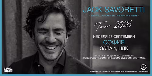 Jack Savoretti - SOFIA - NDK, HALL 1