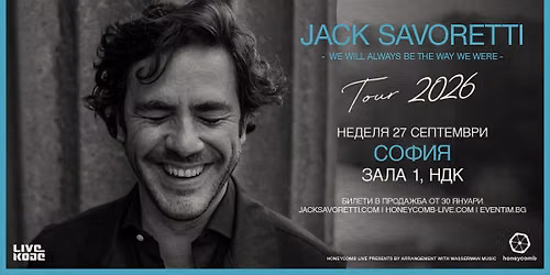 Jack Savoretti - SOFIA - NDK, HALL 1