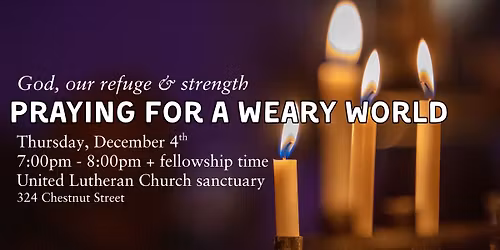 Praying For A Weary World