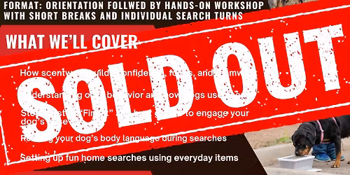 Beginner Scentwork Workshop