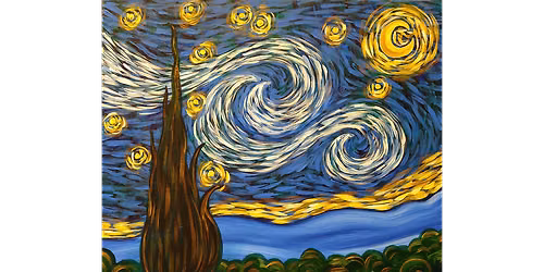 Simply A Starry Night - Paint and Sip in Sacramento | Classpop!\u2122