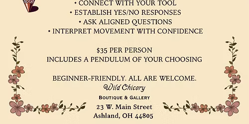 Divination Workshop: Pendulums & Dowsing Rods