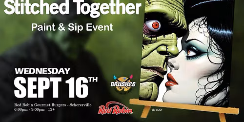 Stitched Together Paint & Sip Night at Red Robin Schererville