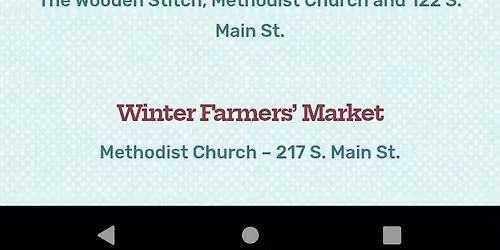 Winter Farmers Market 