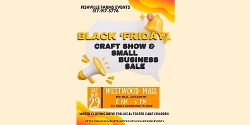 BLACK 'FRIDAY' CRAFT SHOW & SMALL BUSINESS SALES