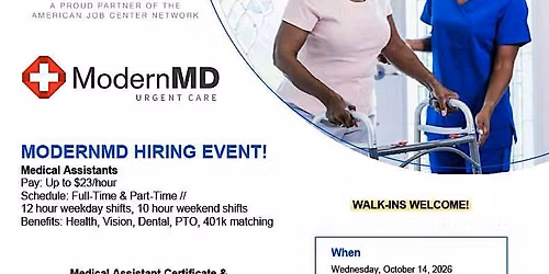 MODERNMD HIRING EVENT!