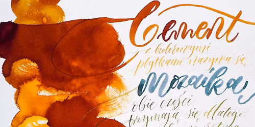  Brush lettering od podstaw - kurs miesi\u0119czny z Aleksandr\u0105 \u0106wikowsk\u0105