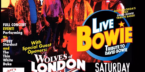 FREE CONCERT Live Bowie Debuts with the Wolves of London at Sharkeys