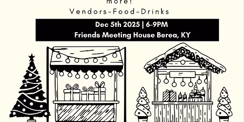 Berea Creekside Co-op 1st annual ~ Winter Night Market