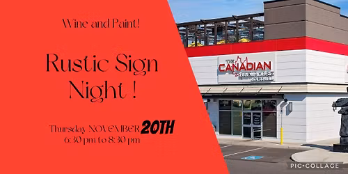 Rustic Sign Night at the Brewhouse !