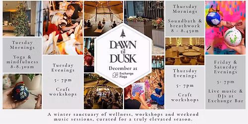 Dawn til Dusk at Exchange Flags - Festive Candle Making workshop