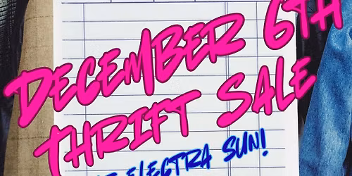 Consign and Thrift Pop Up 