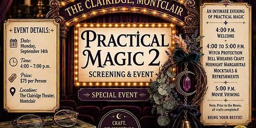 Practical Magic 2 Screening & Craft Event