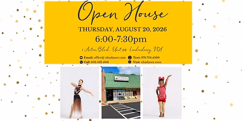 Open House- Thursday, August 20, 2026