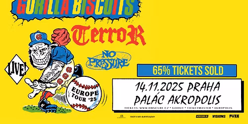 GORILLA BISCUITS, TERROR, NO PRESSURE - Praha