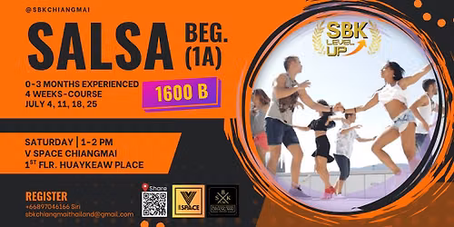 SALSA FOR BEGINNER (1A) | Saturday | 1-2 PM
