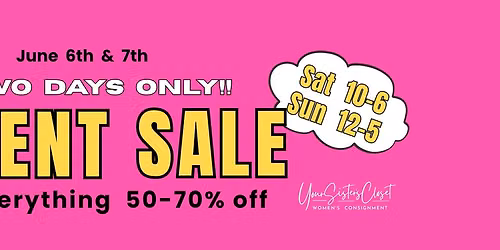 HUGE TENT SALE !!!!    