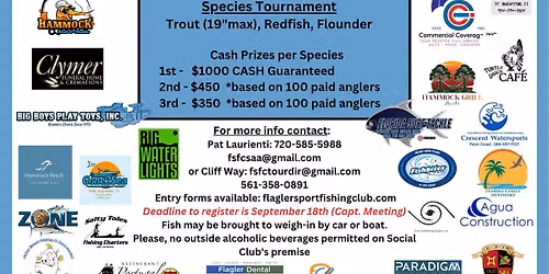 Flagler Sportfishing Club’s 30th Annual Fall Classic Tournament presented by Key West Boats
