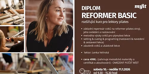 REFORMER BASIC - roz\u0161i\u0159uj\u00edc\u00ed kurz pro lektory pilates