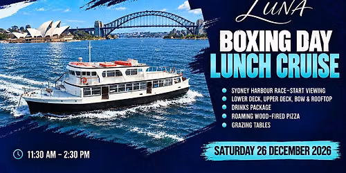 Luna Cruises | Boxing Day Lunch Cruise | Drinks Package