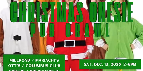Millstadt' Christmas Onesie Pub Crawl