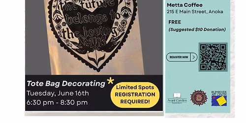 Queer Connect & Connect - Tote Bag Decorating REGISTRATION REQUIRED
