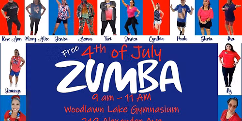 Free 4th Of July ZUMBA Event with Giveaways
