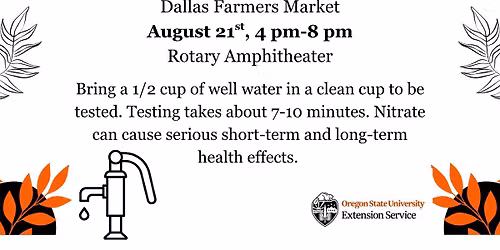 No Cost Nitrate Screening- Dallas Farmers Market