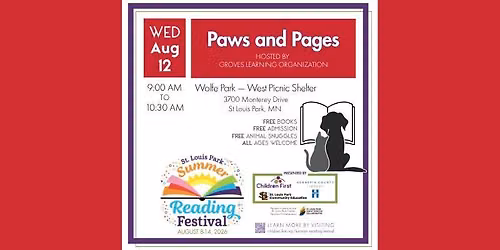Paws and Pages - St. Louis Park Summer Reading Festival