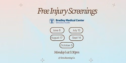 Free Injury Screenings with Bradley Medical Center