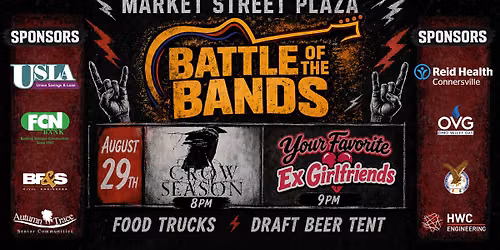 Battle of the Bands Featuring: Crow Season & Your Favorite Ex-Girlfriends