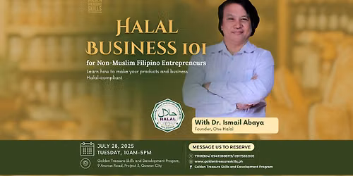 Halal Business 101: For Non-Muslim Filipino Entrepreneurs and MSMEs