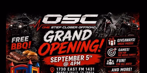 Grand Opening - OSC Offroad