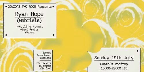 Rooftop Sunday Sessions w Ryan Hope (Gabriels)