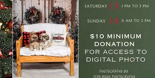 Pet Photos with Santa to Benefit Homeward Bound Dog Rescue