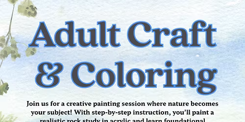 Adult Craft & Coloring