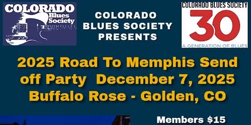 Memphis-bound blues at the Buffalo Rose \u2014 join us for the IBC Send-Off Party on December 7.