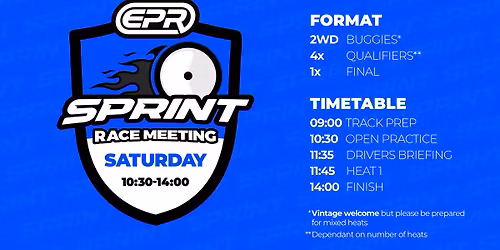 Saturday Sprint 27th December