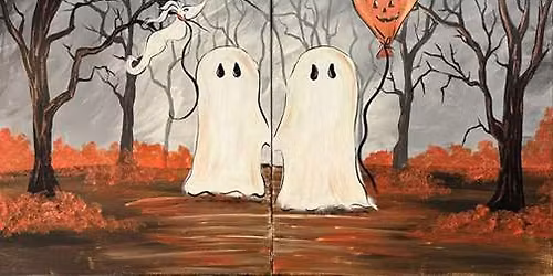 Paint Strolling with My Boo for a Halloween Date Night!