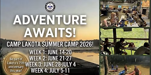2026 Scouts BSA Resident Camp at Camp Lakota
