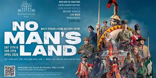 No Man's Land Multi-period Event Sat 11th and Sun 12th April 2026 at Bodrhyddan Hall, North Wales
