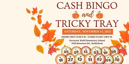 Governor Wolf Cash Bingo & Tricky Tray