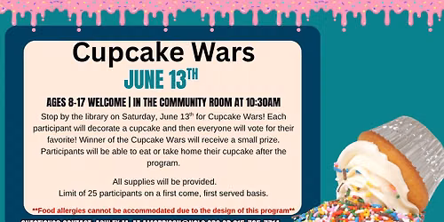 Ages 8-17 Cupcake Wars
