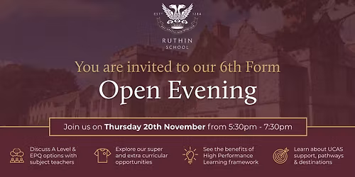 6th Form Open Evening