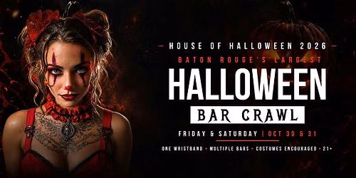 House of Halloween Bar Crawl 2026