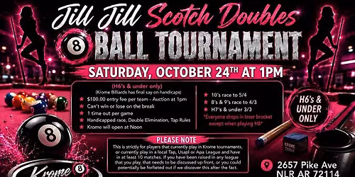 Jill\/Jill Scotch Dbls 8 Ball Tournament